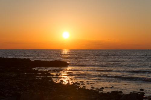 Couchzer de soleil sur la Pointe uax Oies
