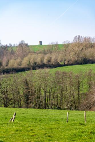 En haut de la colline, le Moulin l'Abbé 