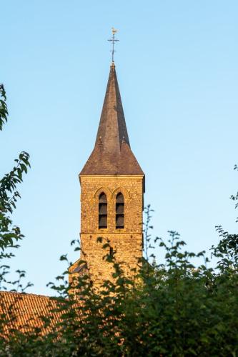 Le clocher de l'église d'Hubersent