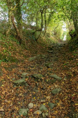 Sentier empierré vers Baincthun