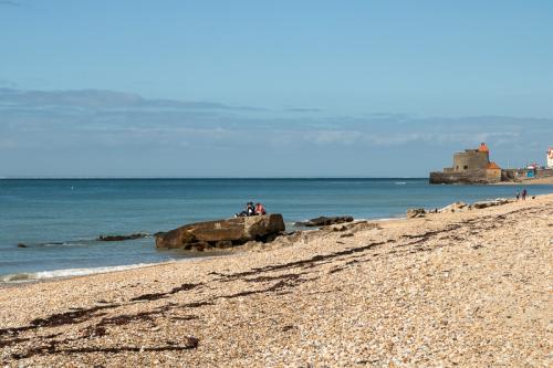 La plage et le Fort d'Ambleteuse