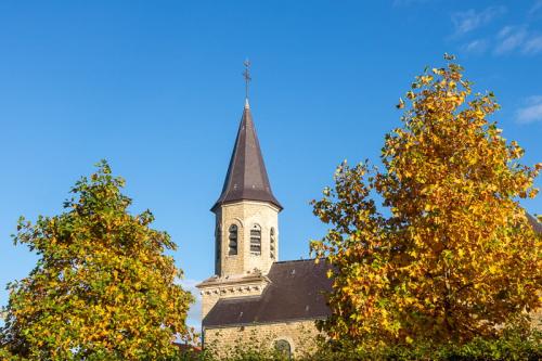 Le clocher de l'église de Baincthun